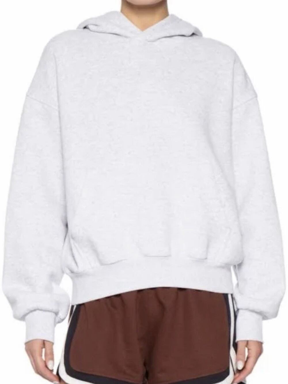 Cotton on Cozy Boxy Hoodie Women's Heather Grey Sweatshirt Small Pullover Pocket